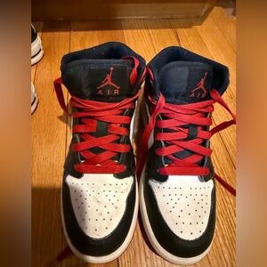 Jordan Kids Sneakers - Black, Red, and White